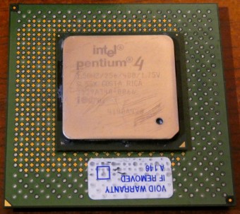 Intel Pentium 4 1,5GHz CPU sSpec SL5SX Costa Rica 2001
